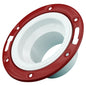 Charlotte PVC 00812 0600 Adjustable Closet Flange With Metal Ring, 4 in ID x 7 in OD, 2-5/8 in L, PVC, Domestic