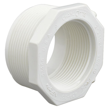 2 x 1-1/2" PVC Bushing - MNPT x FNPT