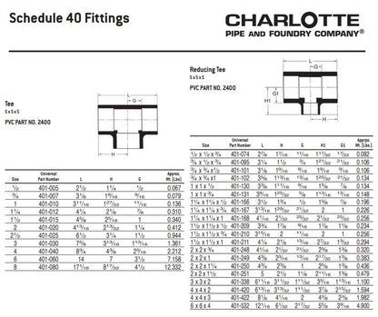 Tee, 3-3/8 in