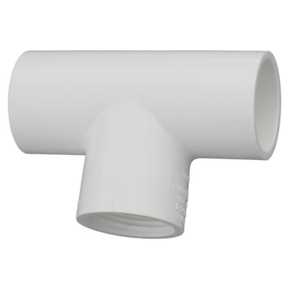 Tee - PVC - Socket x Socket x FNPT
