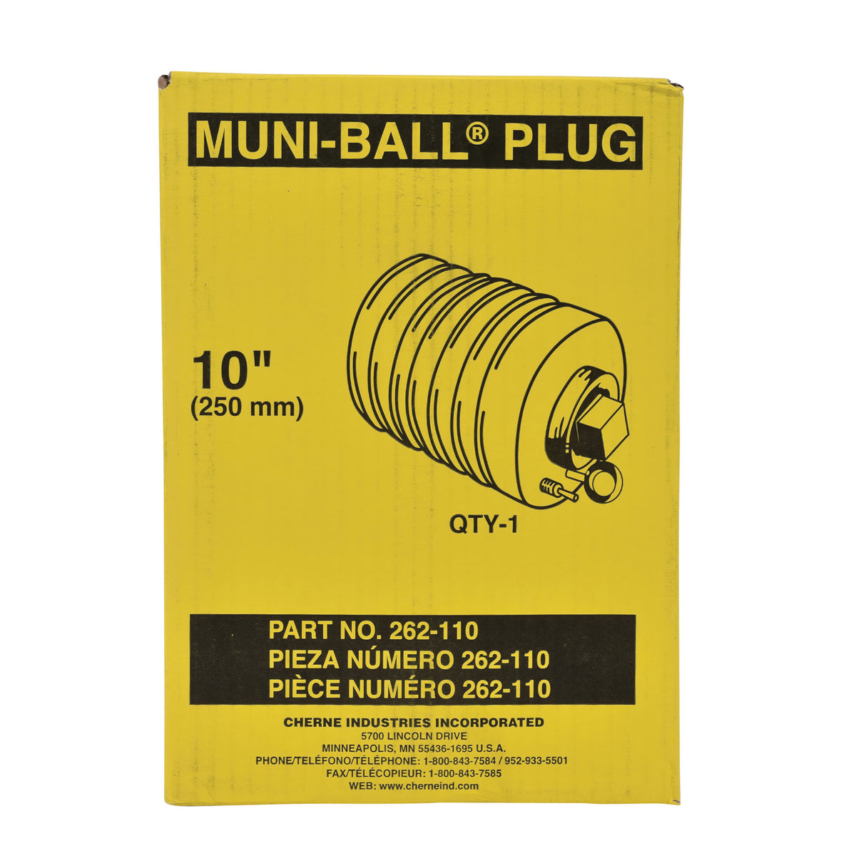 Muni-Ball Original Pneumatic Pipe Plug - 10"