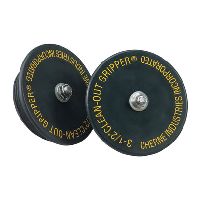 Clean-Out Gripper Mechanical Pipe Plug - Black - 3-1/2" Pipe