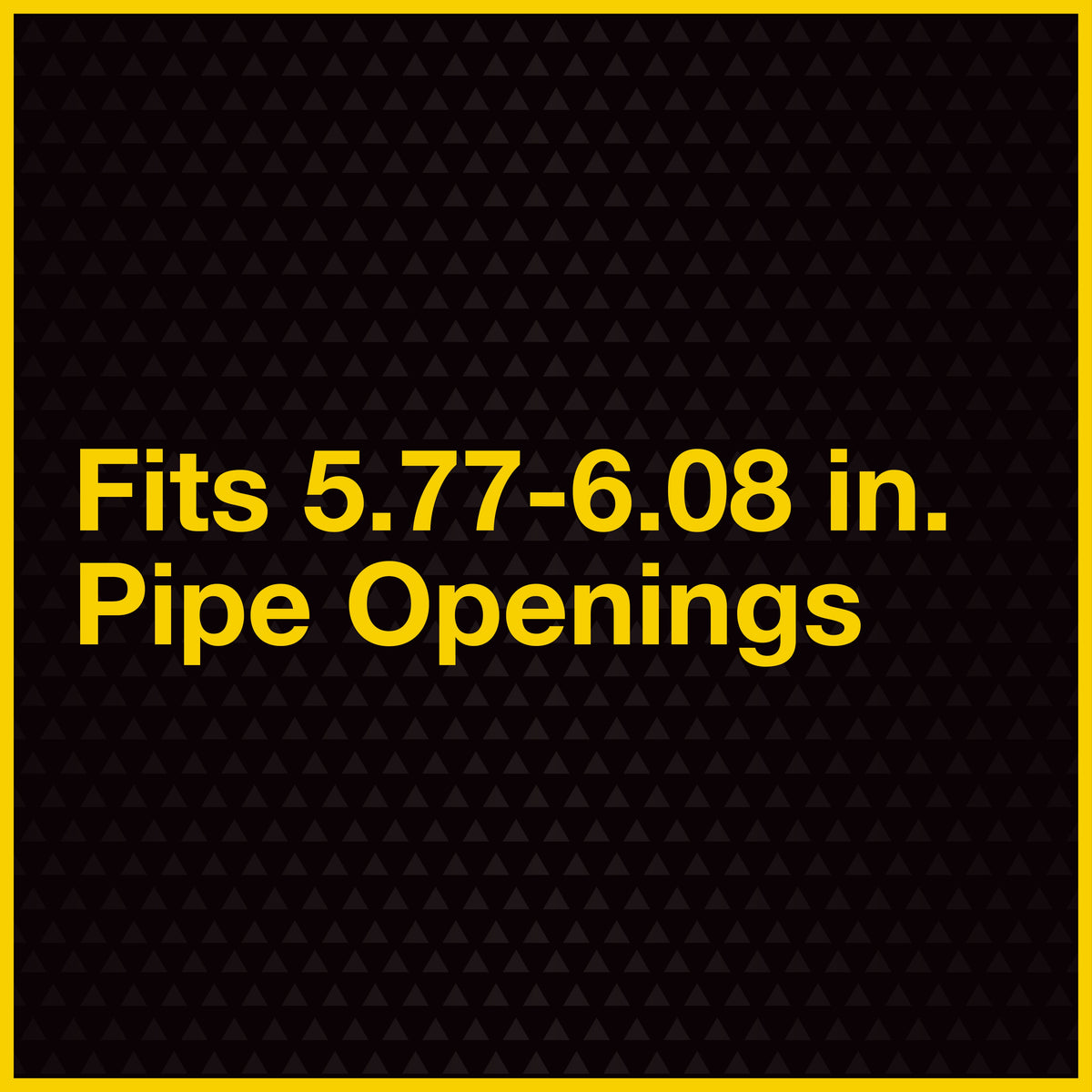 6" Mechanical Pipe Plug - ABS - 17 PSI