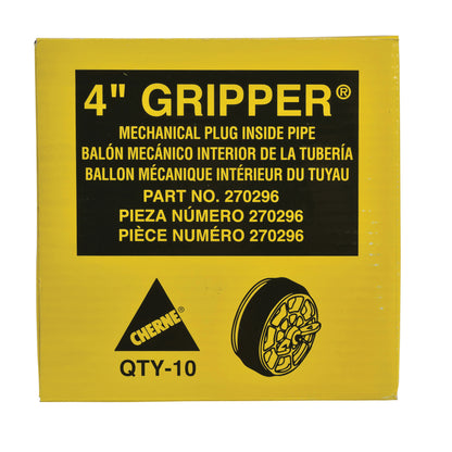 Gripper Mechanical Pipe Plug - 4" Pipe - 17 PSI Working