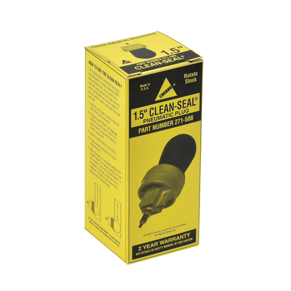 Pneumatic Pipe Plug, 1-1/2 in Pipe