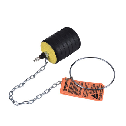 Test-Ball Multi-Size Pneumatic Plumbing Plug - 3 to 4"