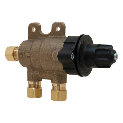 3/8" Thermostatic Mixing Valve - Brass - Compression