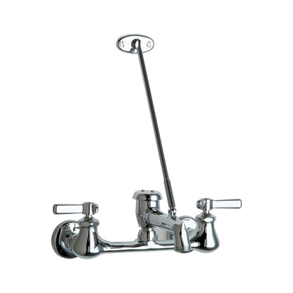 Hot and Cold Water Service Sink Faucet - Wall Mount - 12 GPM