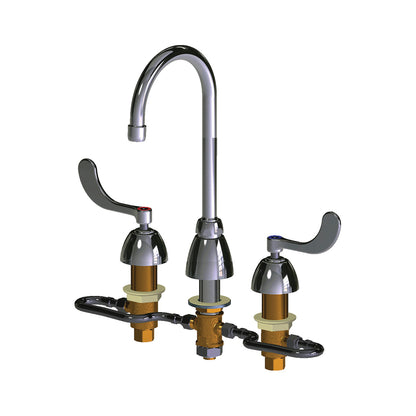Concealed Kitchen Sink Faucet - 6 to 26" Center - Deck Mount