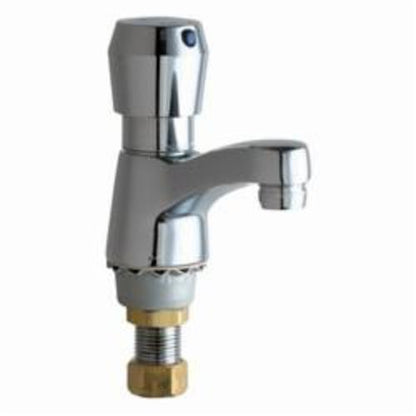 Single Supply Metering Sink Faucet - 4-1/4" H - Deck Mount