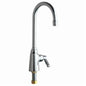 Chicago Faucet® 350-ABCP Single Supply Sink Faucet, Commercial, 2.2 gpm Flow Rate, Rigid/Swivel Gooseneck Spout, Polished Chrome, 1 Handle