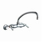 Hot and Cold Water Sink Faucet - 7-1/8" - Wall Mount