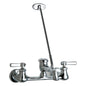 Hot and Cold Water Sink Faucet - Wall Mount - Brass