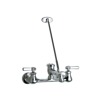 Hot and Cold Water Service Sink Faucet - Wall Mount - 12 GPM
