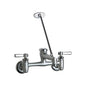 Hot and Cold Water Sink Faucet - 8" - Wall Mount