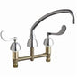 Concealed Kitchen Sink Faucet - 8-1/8" H - Deck Mount