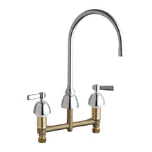 Concealed Kitchen Sink Faucet - 8" Center - Deck Mount