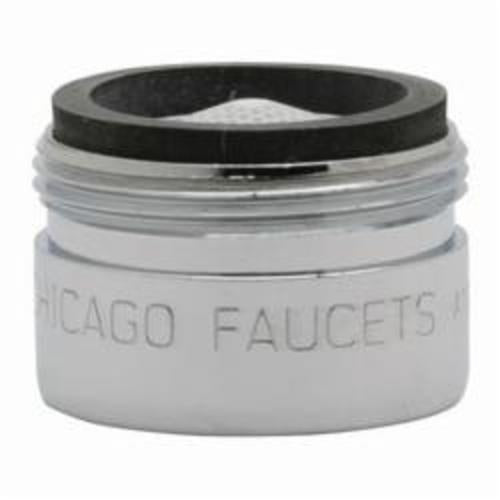 Chicago Faucet® Econo-Flo E26JKABCP Pressure Compensating Spray, 13/16-27 Thread, Male UNS Thread, 1 gpm Flow Rate, Non-Aerated Laminar Stream, Polished Chrome, Domestic