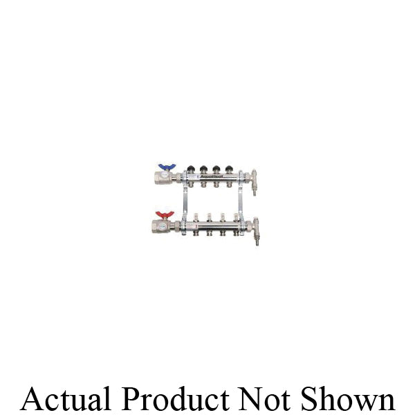 ComfortPro® Systems AquaHeat 201501 ProMix 201500 10-Port Flow Balancing Manifold Kit, Stainless Steel