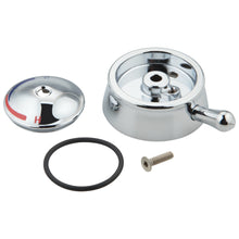 Commercial 061054A Temperature Knob With Cover and Screw, Polished Chrome, Import