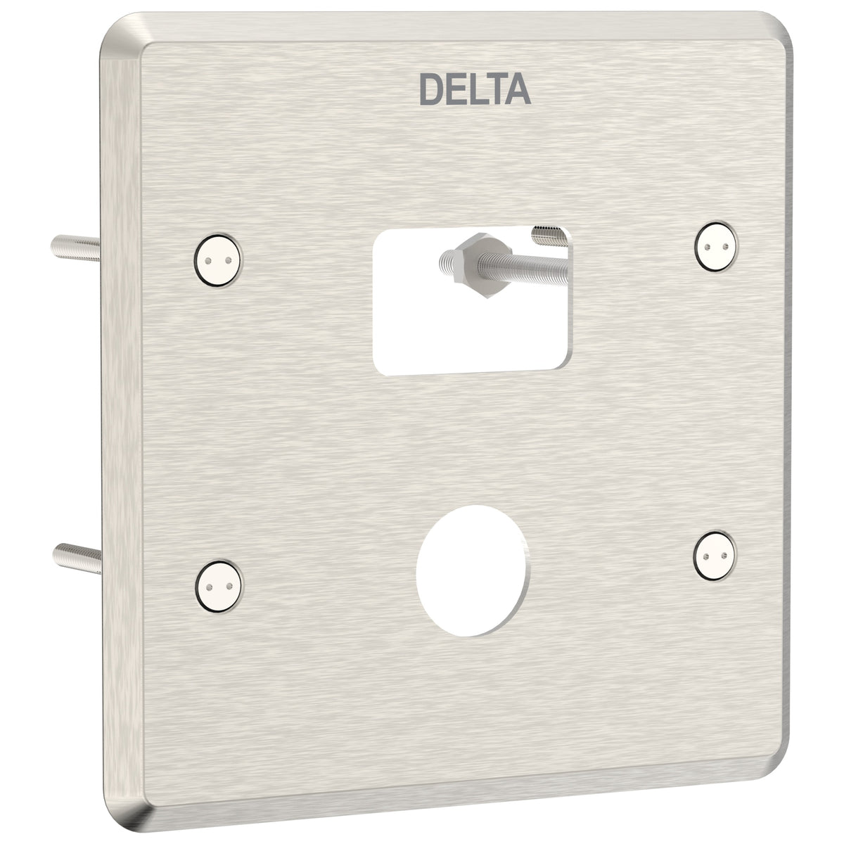 Commercial 061244A Cover, For Use With 1600T6 Electronic Activated Flush Valve, 4 x 4 in, Stainless Steel, Polished Chrome, Import