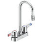 Commercial 27C4833-TI TECK® Heavy Duty Lavatory Sink Faucet, Polished Chrome, 2 Handles, 1.5 gpm Flow Rate