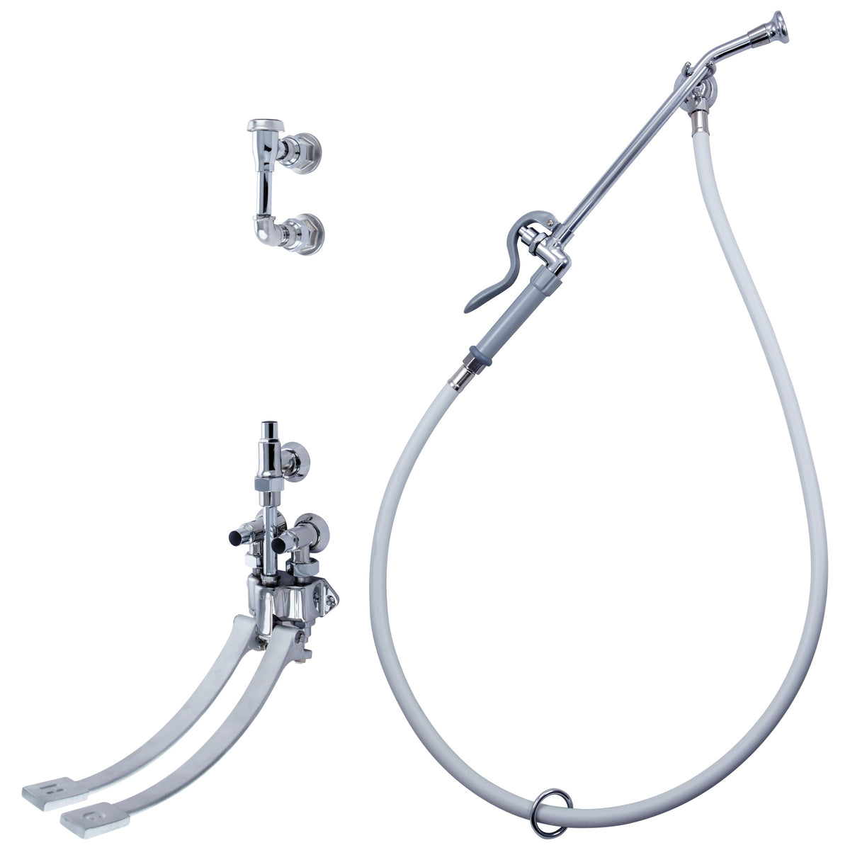 Double Pedal Bedpan Cleanser Mixing Valve - Wall Mount