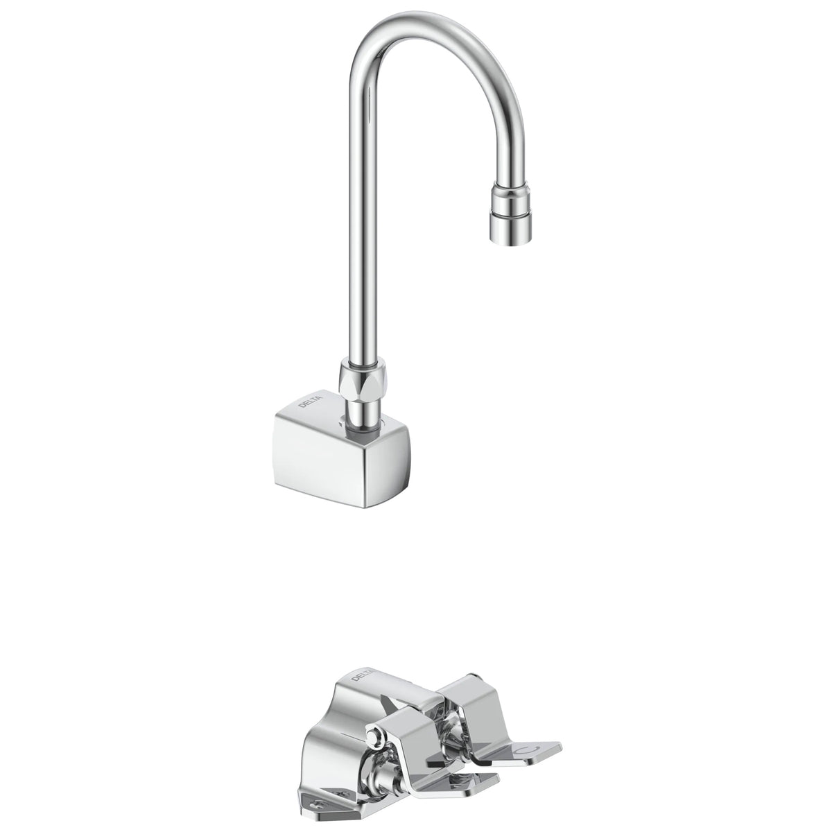 Double-Pedal Surgeon Scrub-Up Valve - Brass