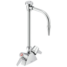 Commercial W6700-10-C Mixing Faucet, 4 gpm, Polished Chrome, 2 Handles, Import