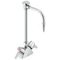 Commercial W6700-10-C Mixing Faucet, 4 gpm, Polished Chrome, 2 Handles, Import