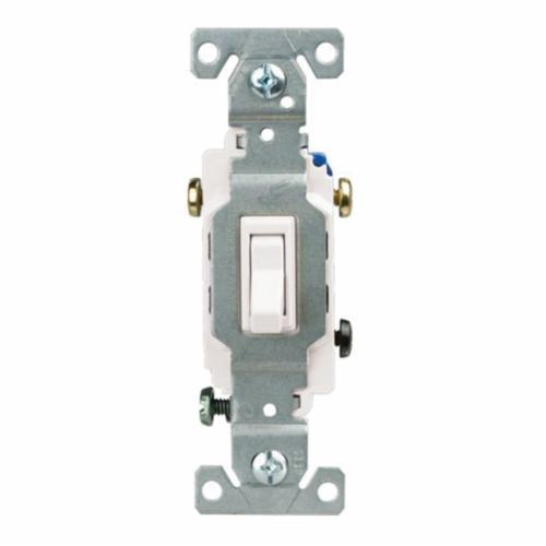 Grounding Standard/Specification Grade Toggle Switch - White