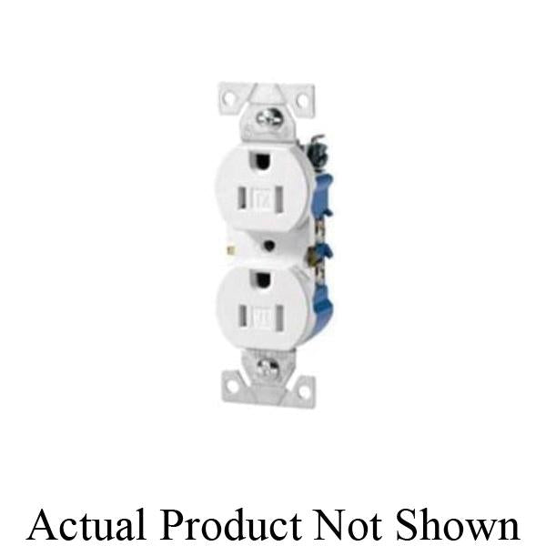 Straight Blade Duplex Grounding Receptacle - Thermoplastic