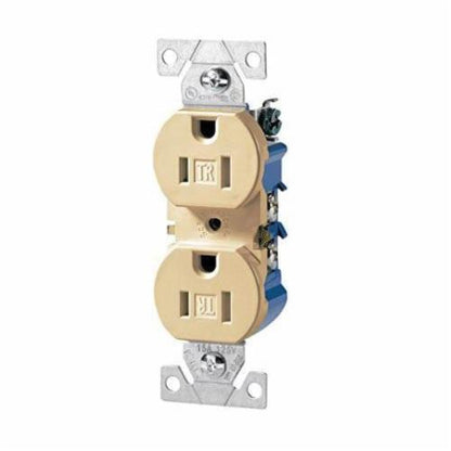 Straight Blade Grounding Receptacle - Thermoplastic