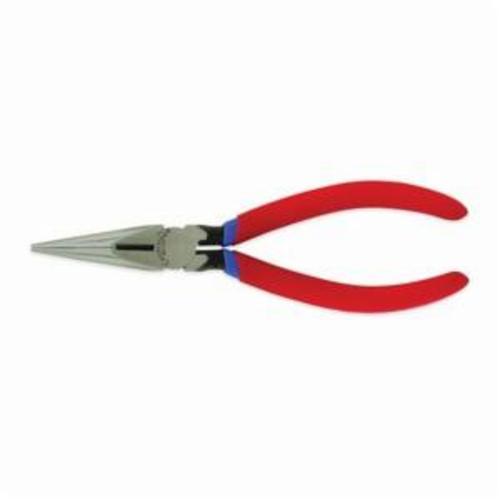 Crescent® 6546CVSMLN Solid Joint Chain Long Nose Plier With Side Cutter, 1-7/8 in L x 11/16 in W, Serrated Forged Alloy Steel Jaw, 6-5/8 in OAL