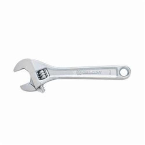 Crescent® AC26BK Adjustable Wrench, 15/16 in, Polished Chrome, 6 in OAL, Heat Treated Alloy Steel Body, Heat Treated Alloy Steel