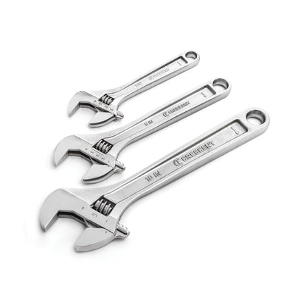 Standard Length Adjustable Wrench Set - 3 Pieces