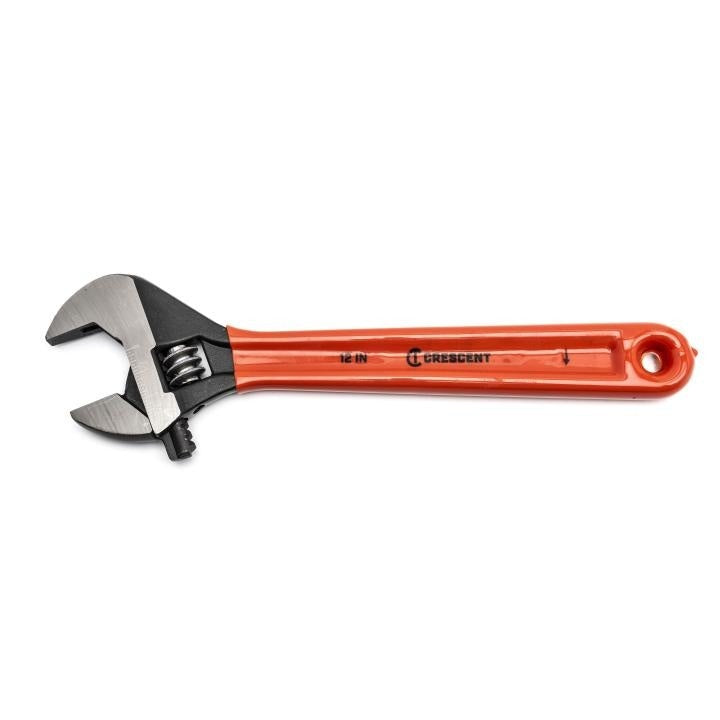 Crescent® AT212CVS Adjustable Wrench, 1-1/2 in, Black Oxide, 12 in OAL, Heat Treated Alloy Steel Body, Heat Treated Alloy Steel