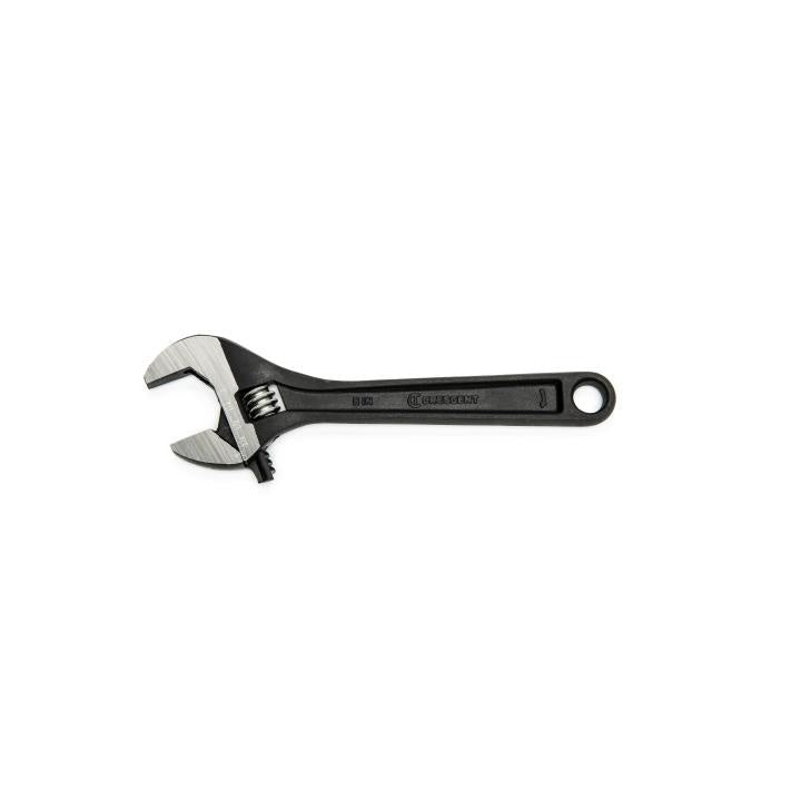 Crescent® AT26BK Adjustable Wrench, 15/16 in, Black Oxide, 6 in OAL, Heat Treated Alloy Steel Body, Heat Treated Alloy Steel