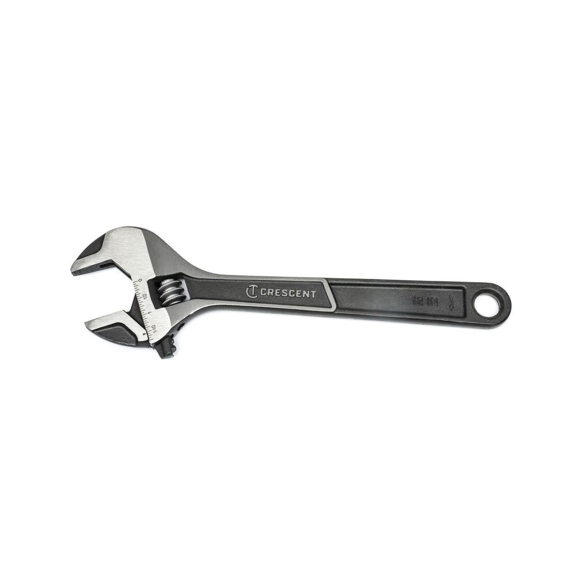 Crescent® ATWJ212VS Standard Length Wide Jaw Wrench, Black Phosphate, 12 in OAL, Alloy Steel Body, ASME Specified, Alloy Steel