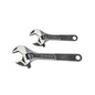 Crescent® ATWJ2610VS Standard Length Adjustable Wide Jaw Wrench Set, 2 Pieces, 6 to 10 in, Black Phosphate