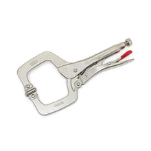 Locking C-Clamp with Swivel Pad Tips - Nickel Plated