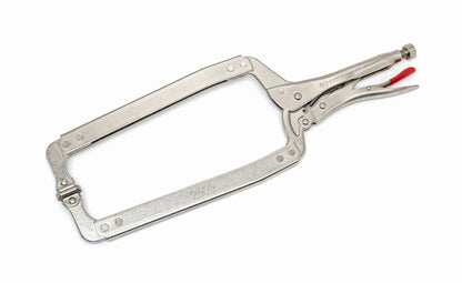 Compound Action Locking C-Clamp with Swivel Pads - 18" L