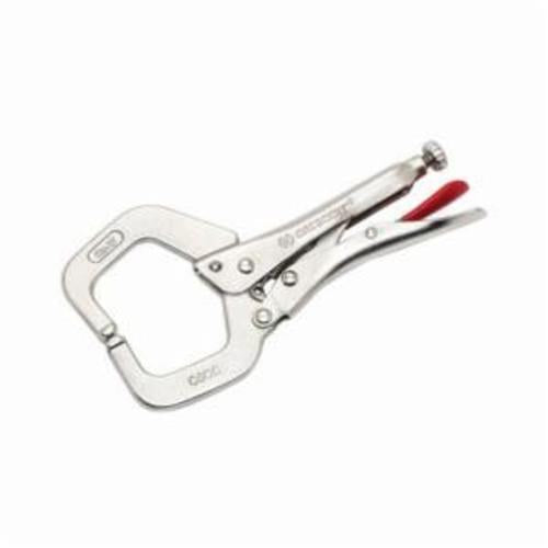 Compound Action Locking C-Clamp with Swivel Pads - 6" L