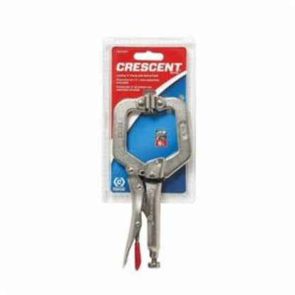 Compound Action Locking C-Clamp with Swivel Pads - 6" L