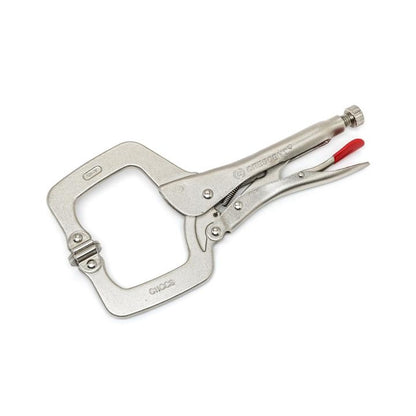 Compound Action Locking C-Clamp with Swivel Pads - 6" L