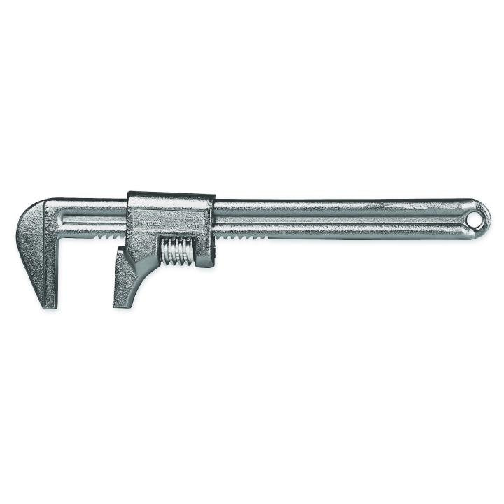 Crescent® C715 Adjustable Automotive Wrench, 3-5/8 in, Polished Chrome, 15 in OAL, Forged Tool Steel Body, ANSI Specified, Forged Tool Steel