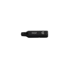Crescent® CAB1SQ2-2 Torx Insert Bit, 2 Point, 1 in OAL, Black Oxide, S2 Steel
