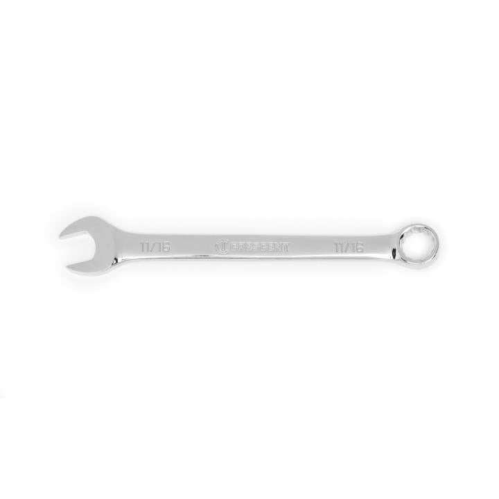 Crescent® CCW8-05 Wrench, 11/16 in Wrench, 12 Points, 8.9 in OAL, Alloy Steel, Full Polish Chrome