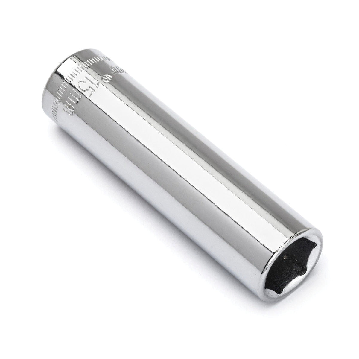 Crescent® CDDS74N Socket, Shoulder Style, 1/2 in Hex Drive, 15 mm Deep Socket, 6 Points