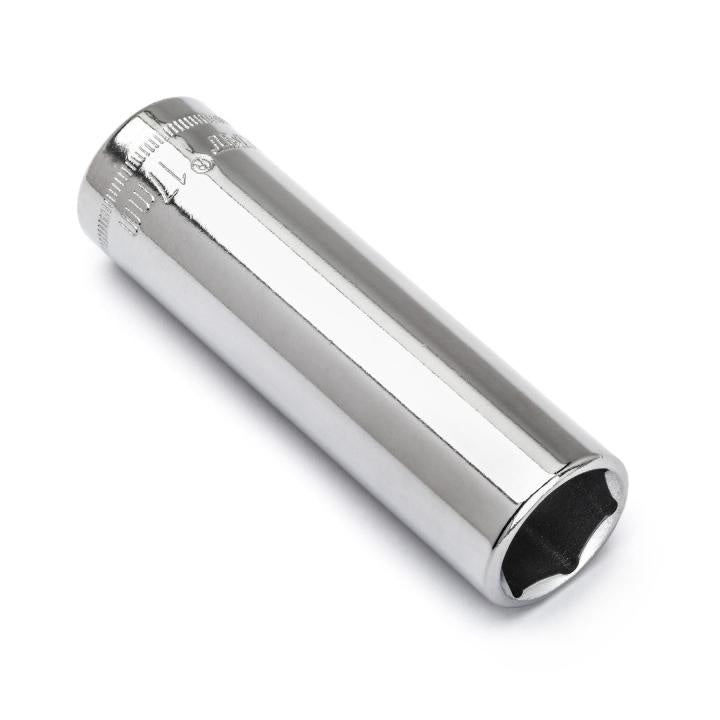 Crescent® CDDS76N Socket, Shoulder Style, 1/2 in Hex Drive, 17 mm Deep Socket, 6 Points